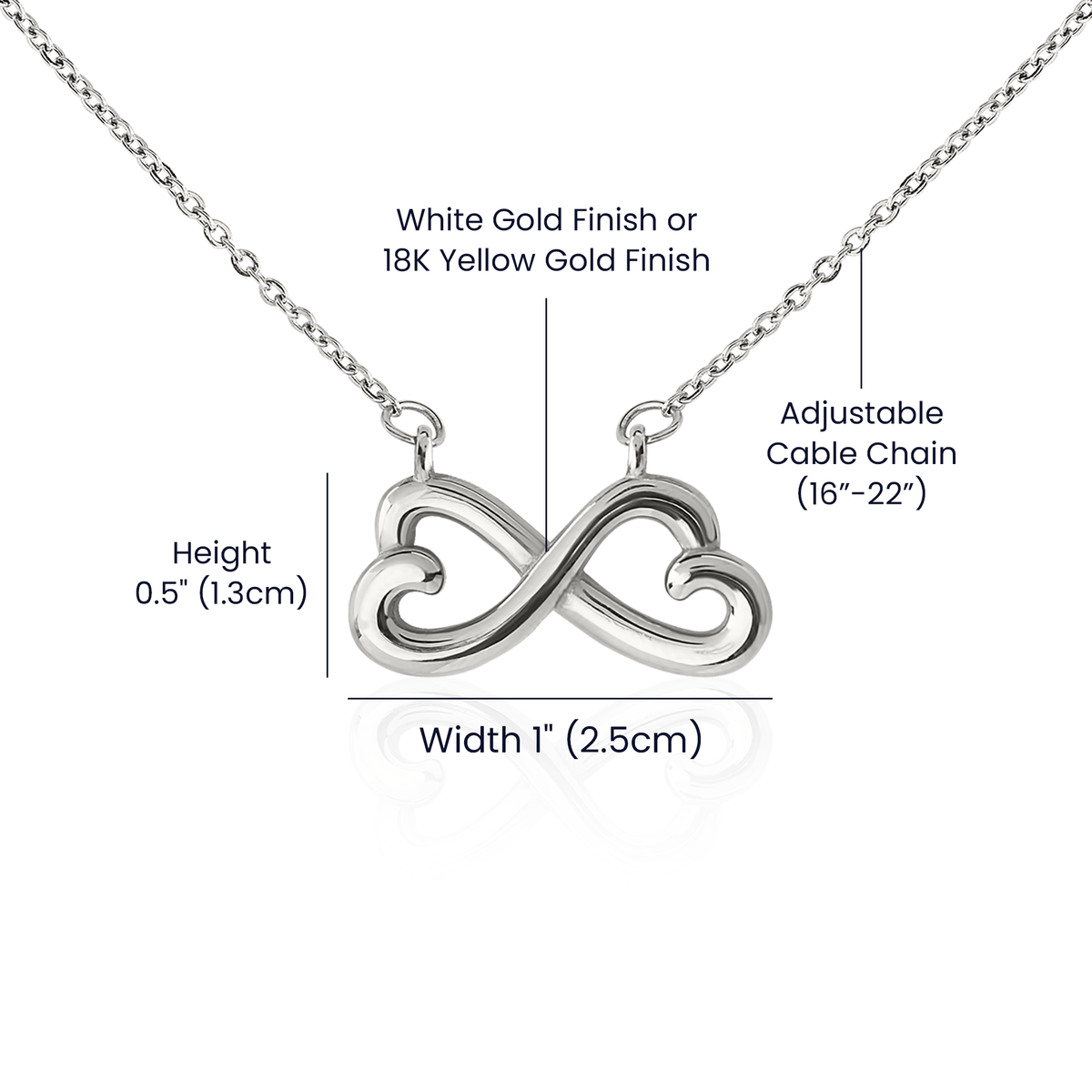 To My Love - Endless Love Necklace with Heartfelt Message Card