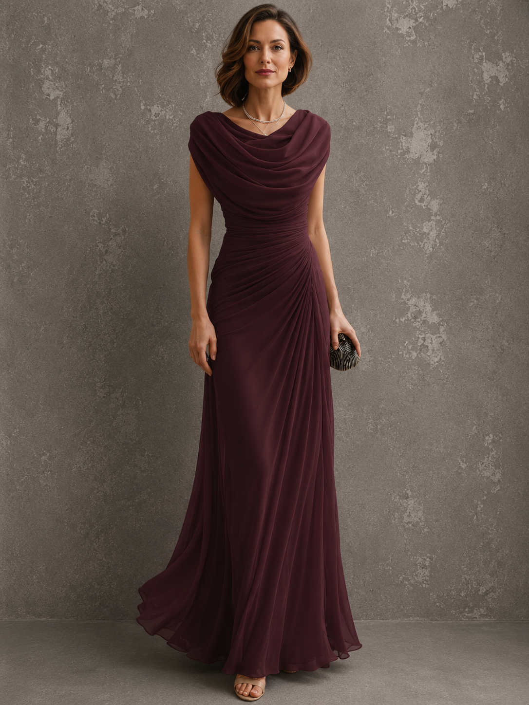 Jilliann | Cowl-Neck Maxi Dress