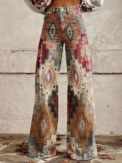 Léa | Printed Wide-Leg Pants