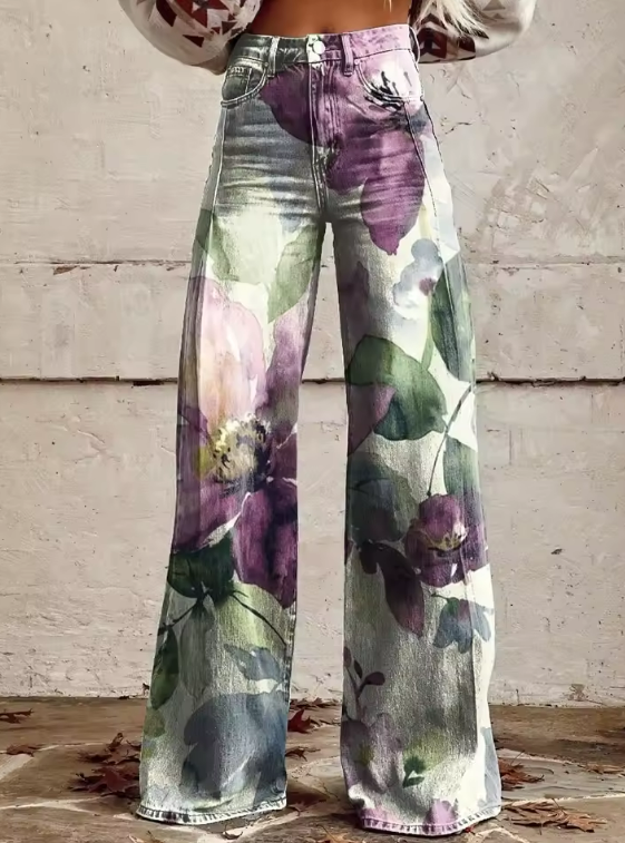 Alessia | Floral Wide-Leg Pants