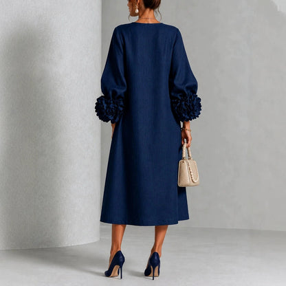Ivy | Rose Sleeve Midi Dress