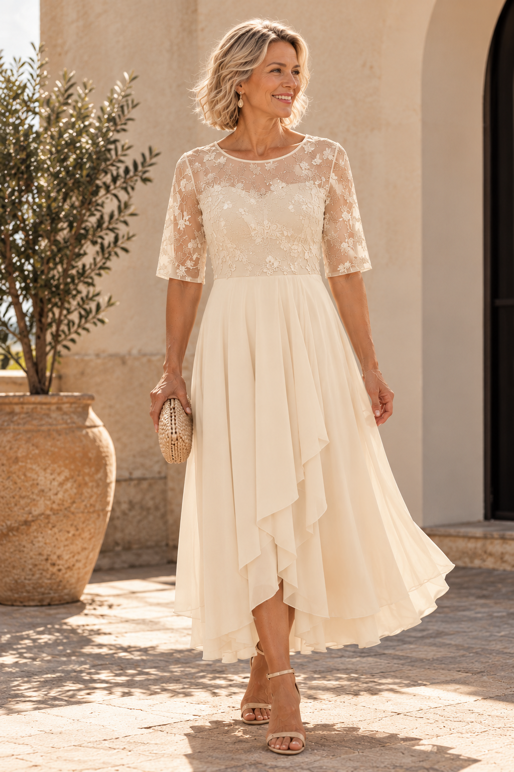 Rhonda | Lace-Detail Dress