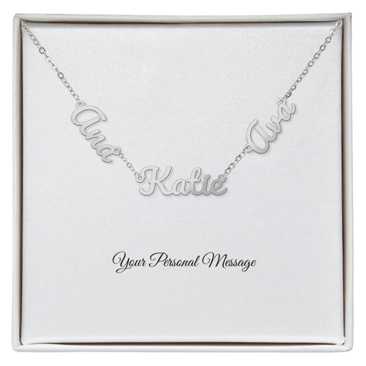 Multiple Name Necklace - Add Your Own Names
