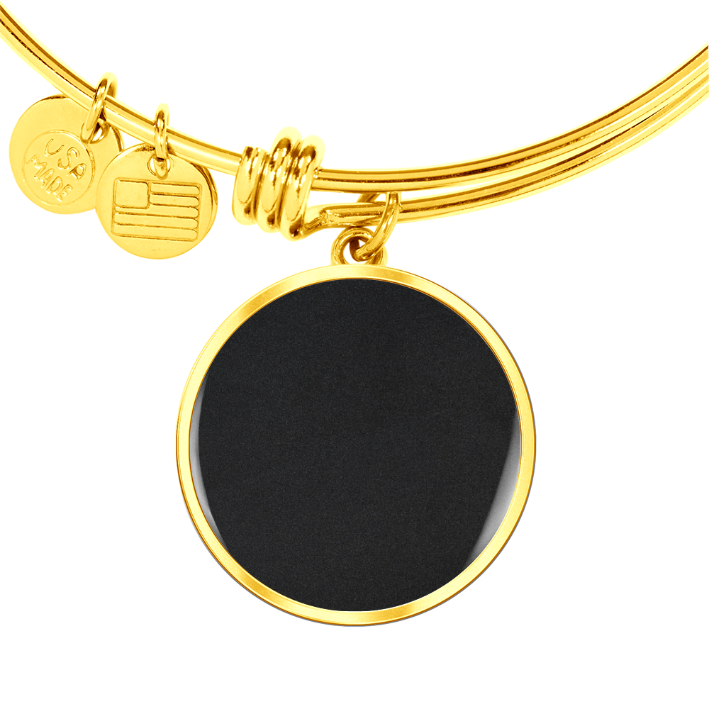 Luxury Circle Bangle - Upload Your Own Photo And Text