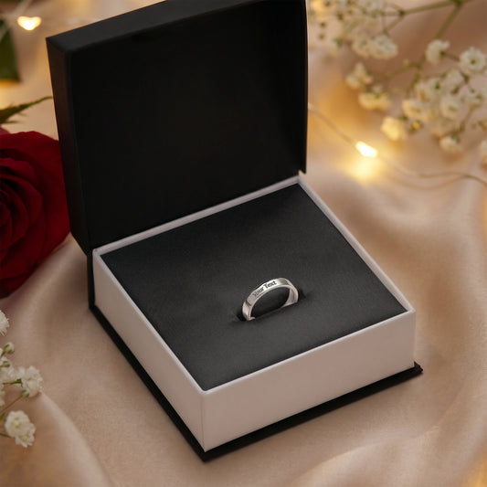 Custom Women's Ring - Engrave Your Name