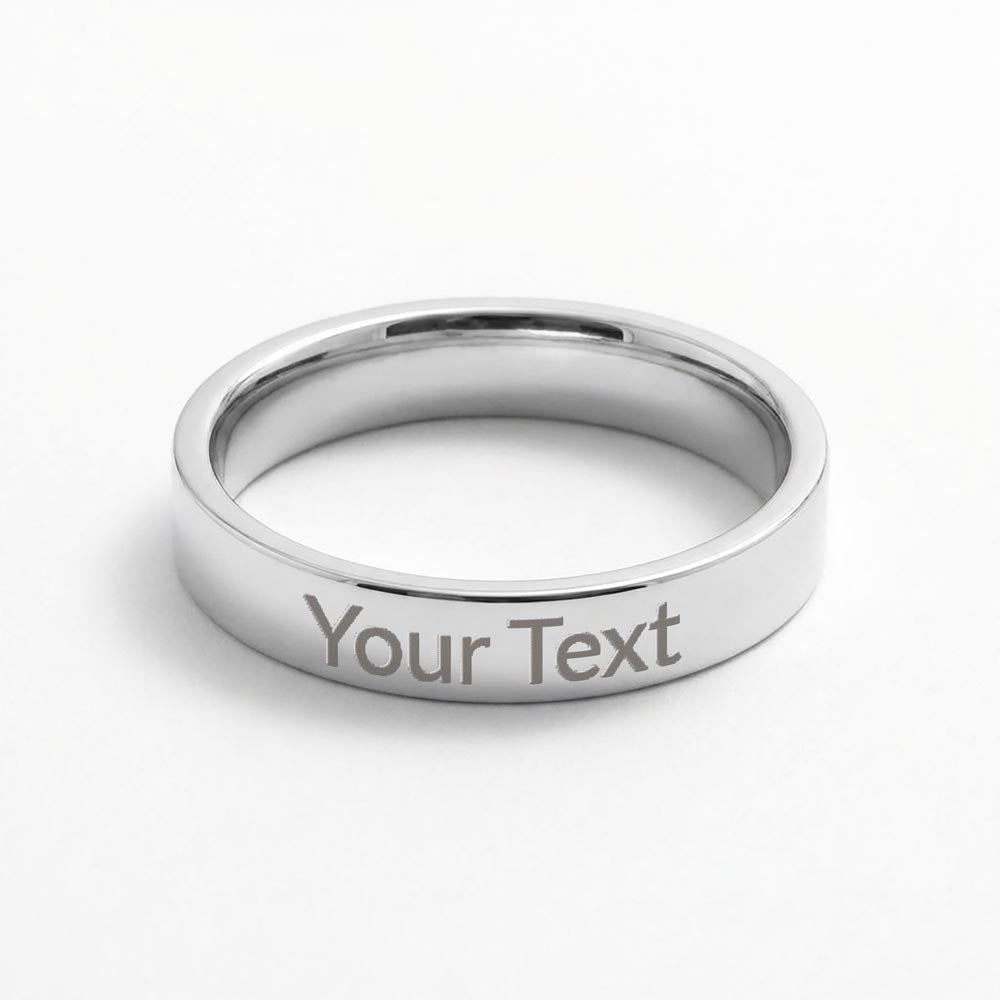 Custom Women's Ring - Engrave Your Name