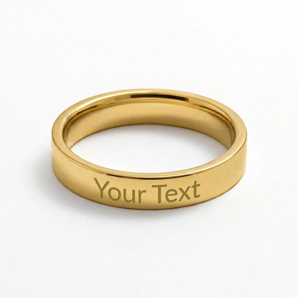 Custom Women's Ring - Engrave Your Name