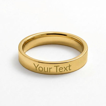 Custom Women's Ring - Engrave Your Name