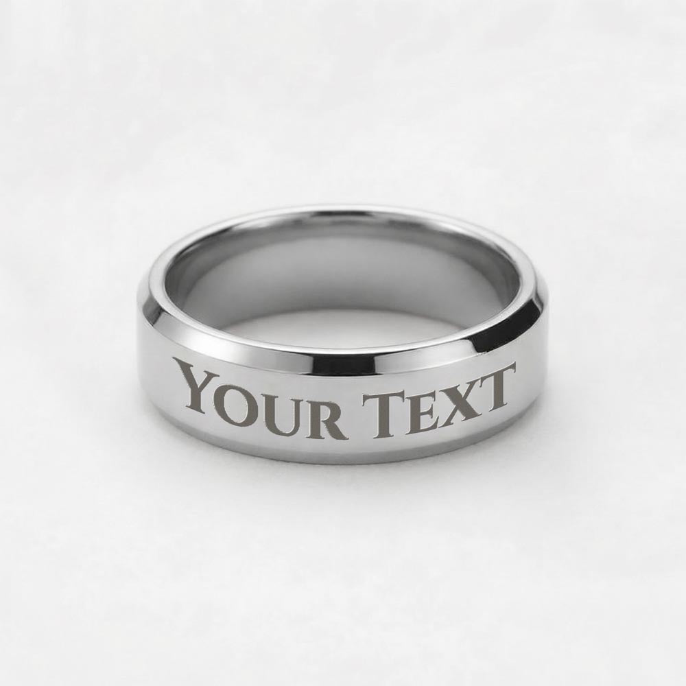Custom Men's Ring - Engrave Your Name