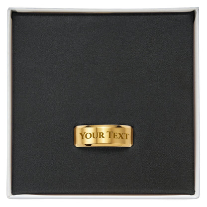Custom Men's Ring - Engrave Your Name