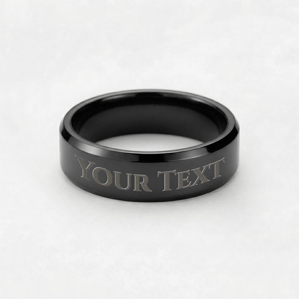 Custom Men's Ring - Engrave Your Name