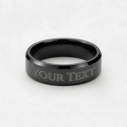 Custom Men's Ring - Engrave Your Name