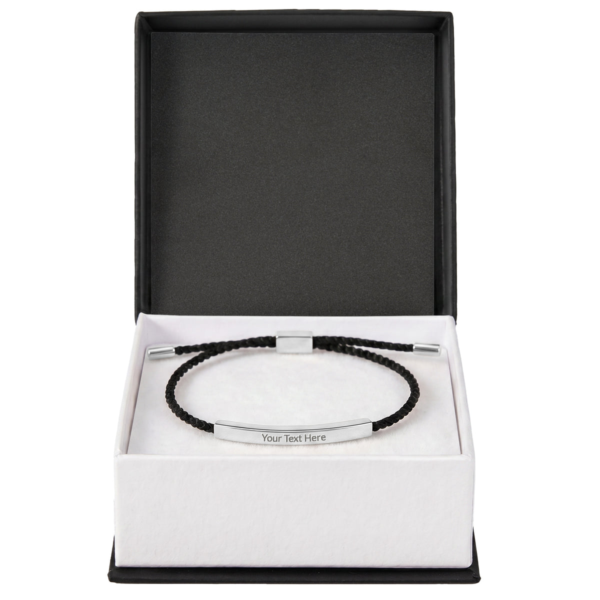 Custom Engraved Bar Bracelet - Add Your Text