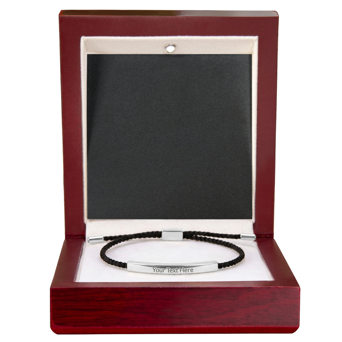 Custom Engraved Bar Bracelet - Add Your Text
