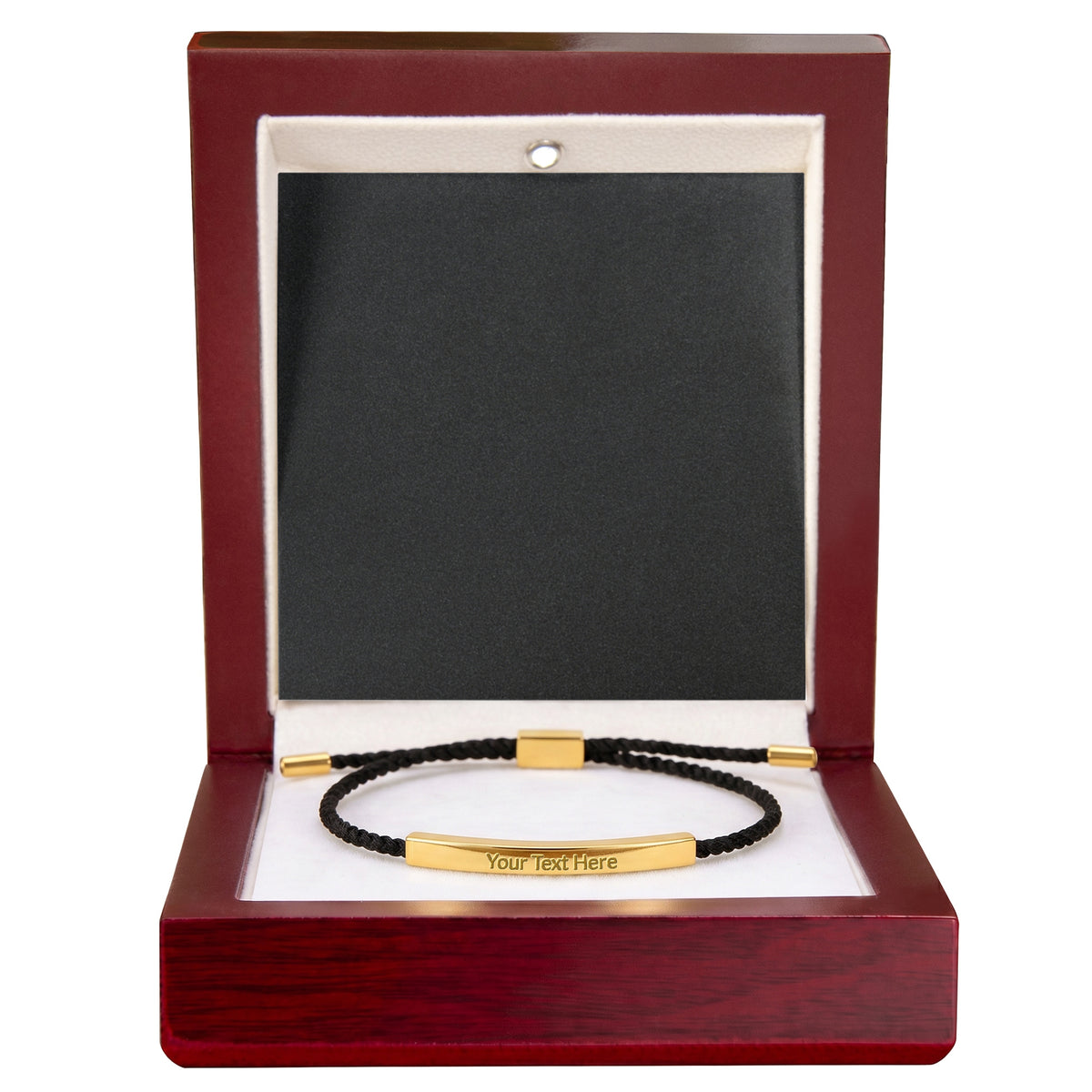 Custom Engraved Bar Bracelet - Add Your Text