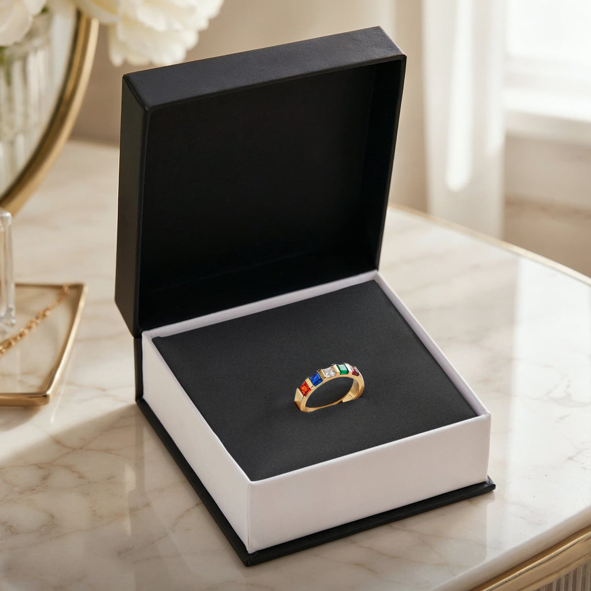 Women's Stackable Birthstone Ring