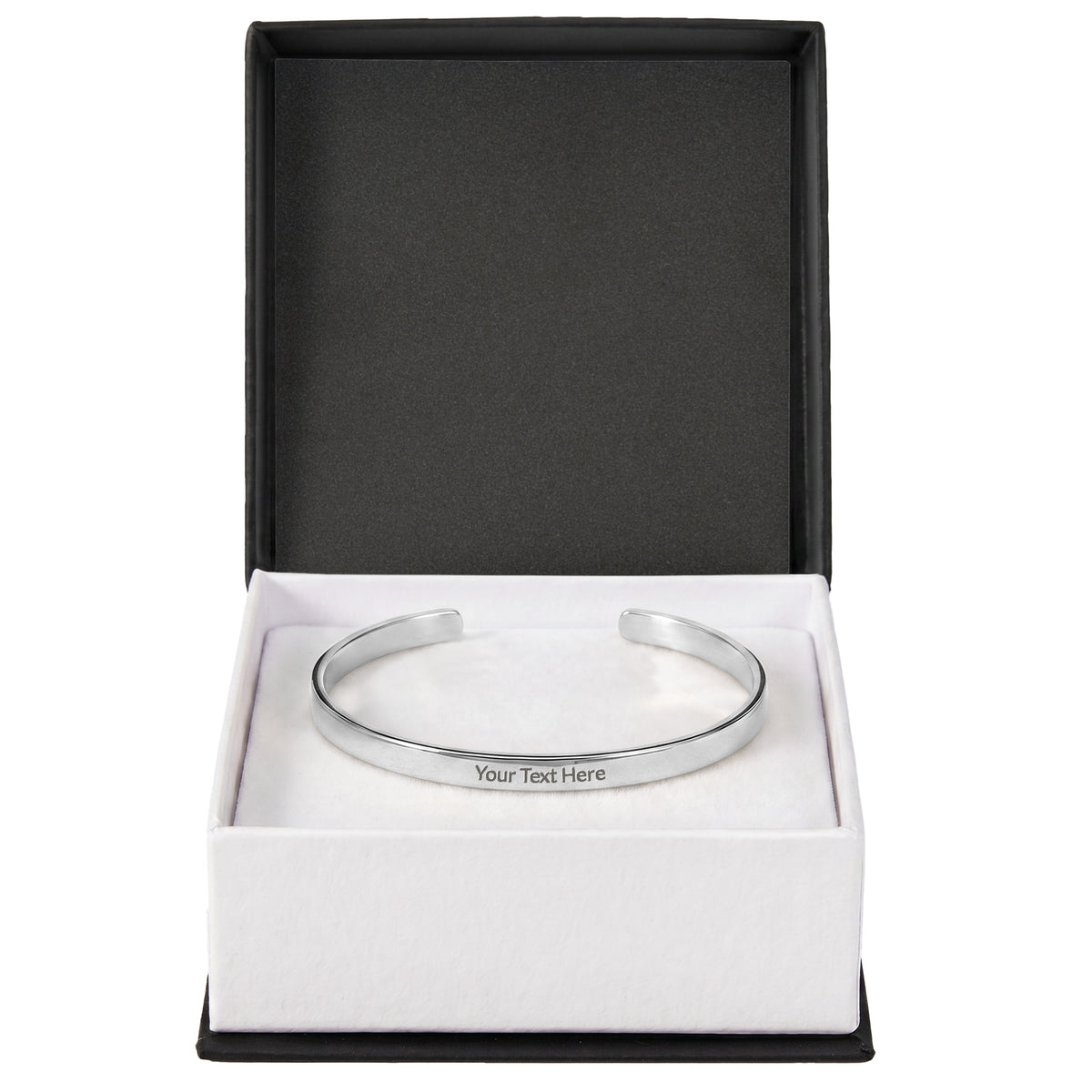 Custom Engraved Cuff Bracelet - Add Your Own Text