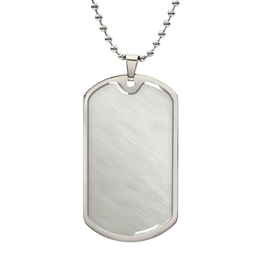 Dog Tag Necklace - Upload Your Own Text