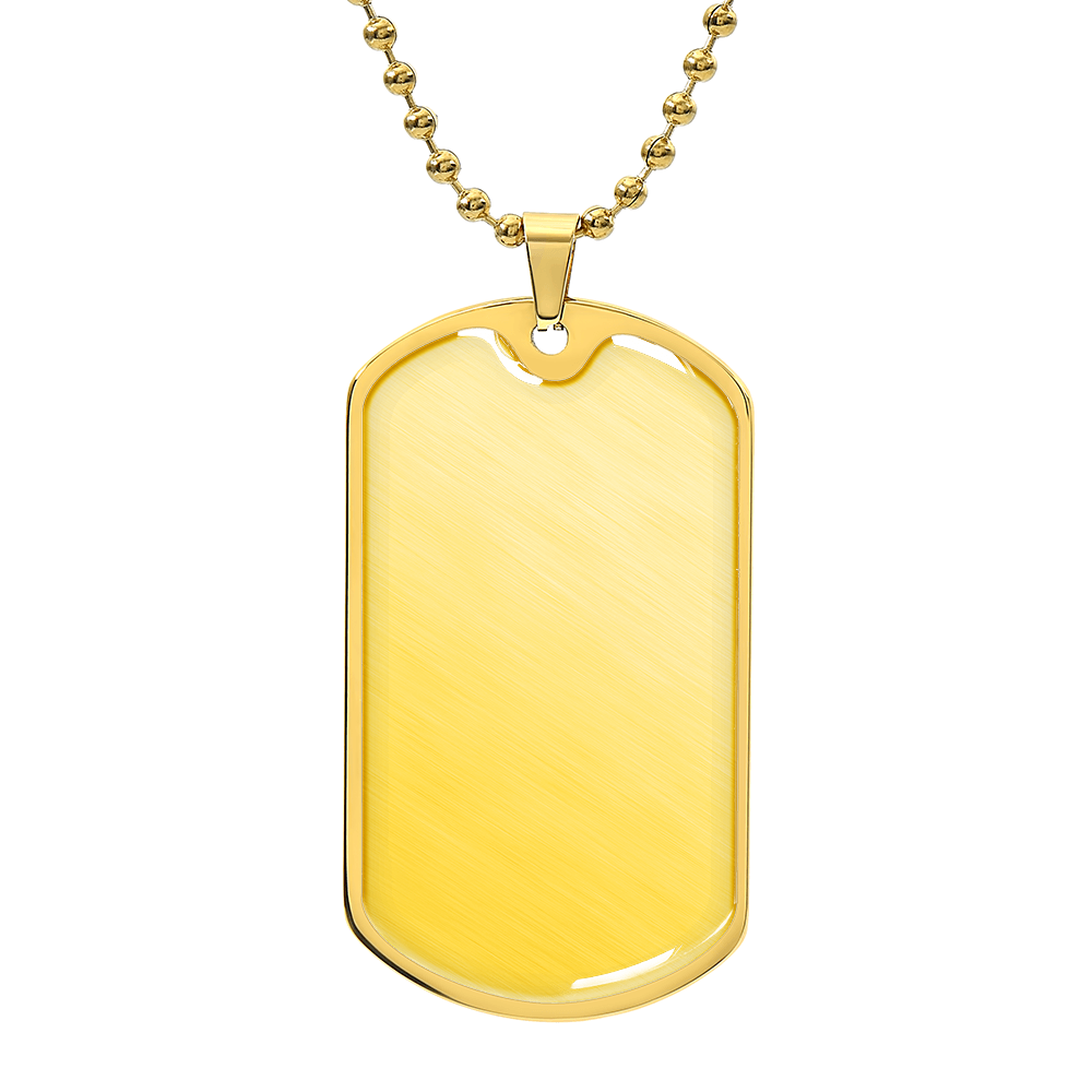 Dog Tag Necklace - Upload Your Own Text