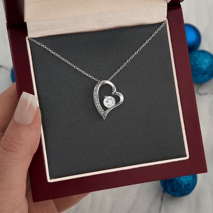 Custom Message Heart Necklace - Add Your Own Words
