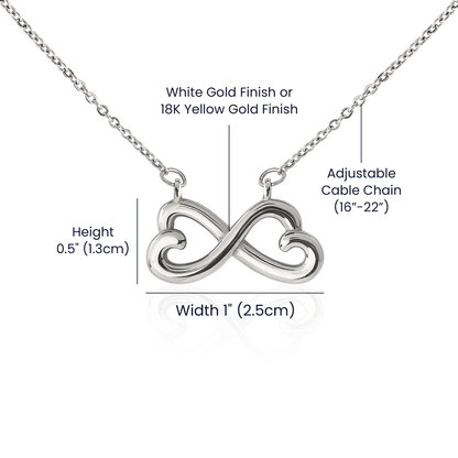 To My Love - Endless Love Necklace with Heartfelt Message Card
