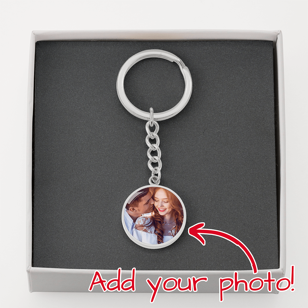 Circle Photo Keychain - Add Your Own Photo