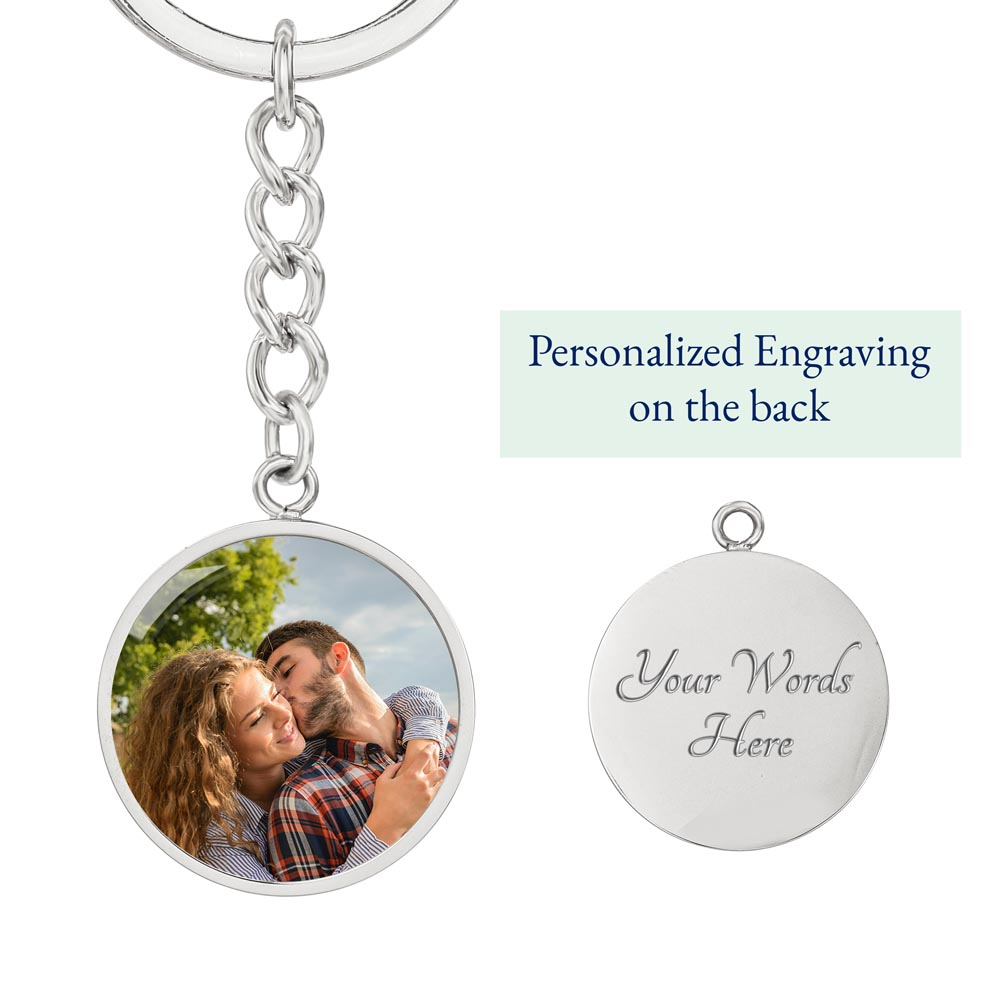 Circle Photo Keychain - Add Your Own Photo