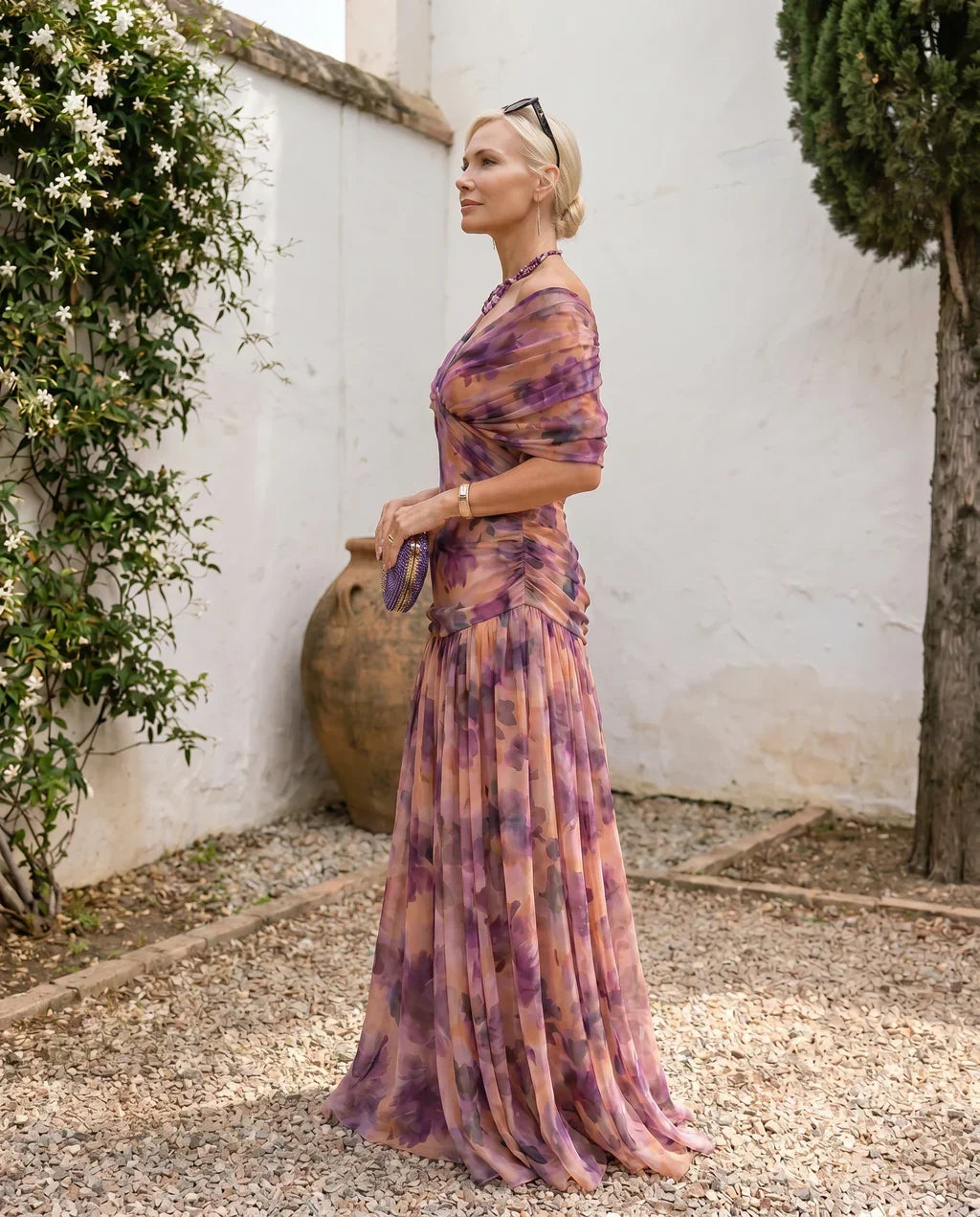 Aveline | V-Neck Draped Dress