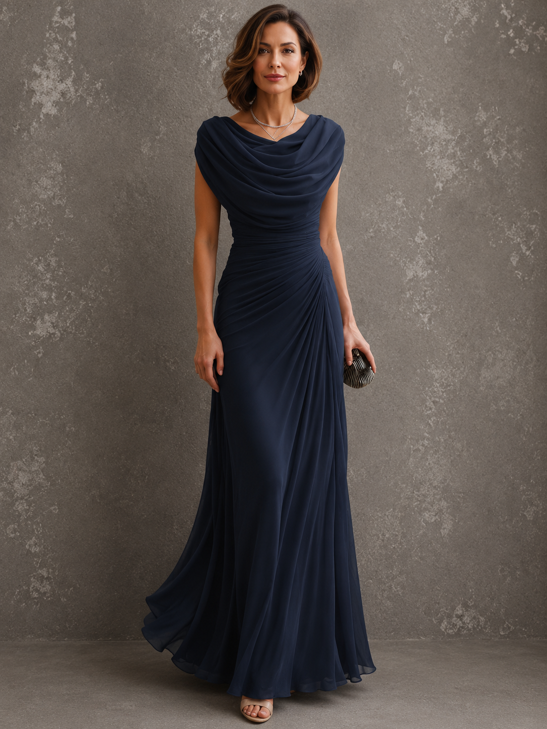 Jilliann | Cowl-Neck Maxi Dress